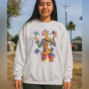 Lola Vuitton Mythology Eye (Ojo) Crew Neck Sweater- Size XL